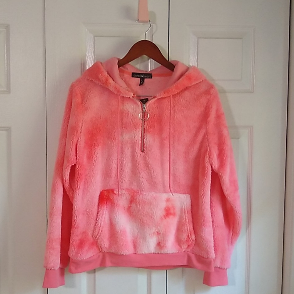 Derek Heart tye dye teddy bear hoodie size… - Picture 1 of 7